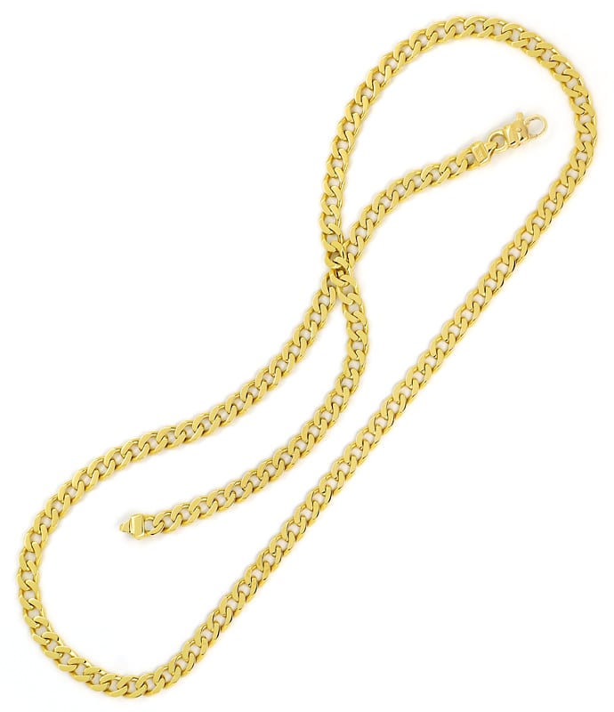 Foto 3 - Goldkette Flachpanzerkette 61cm lang in massiv Gelbgold, K3193