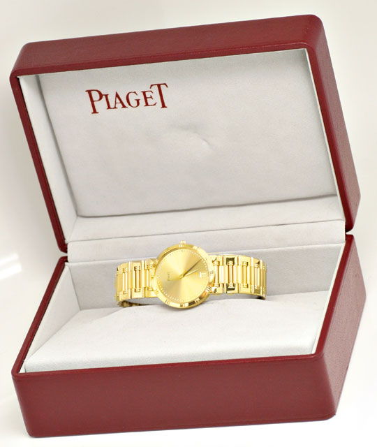 Foto 8 - Piaget Dancer Herren-Armband-Uhr, 18K Gelb Gold Geprüft, U1033